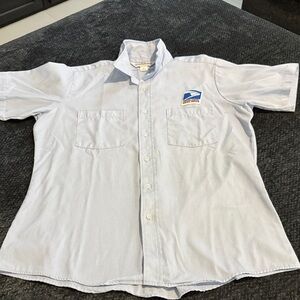 EUC UNISEX USPS Button Down Shirt